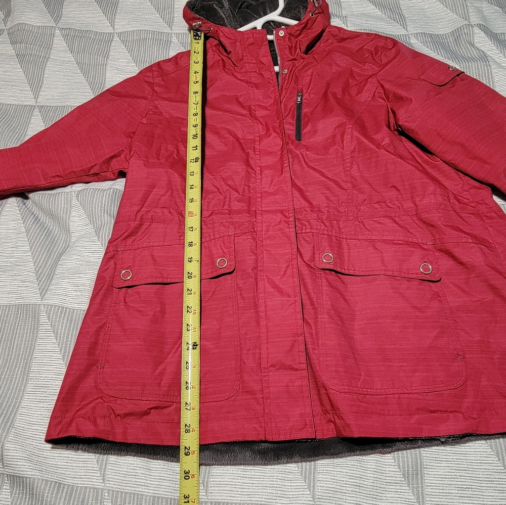 Free Country Women's XL Spring Faux Fur Lined Jacket - Picture 4 of 11